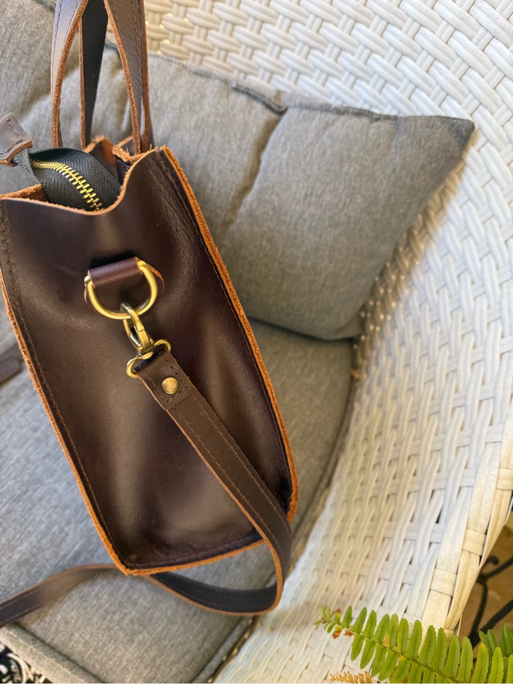 Portland leather goods - Lola bag original size in grizzly - Picture 5 of 7